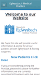 Mobile Screenshot of eglwysbachsurgery.com