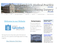 Tablet Screenshot of eglwysbachsurgery.com